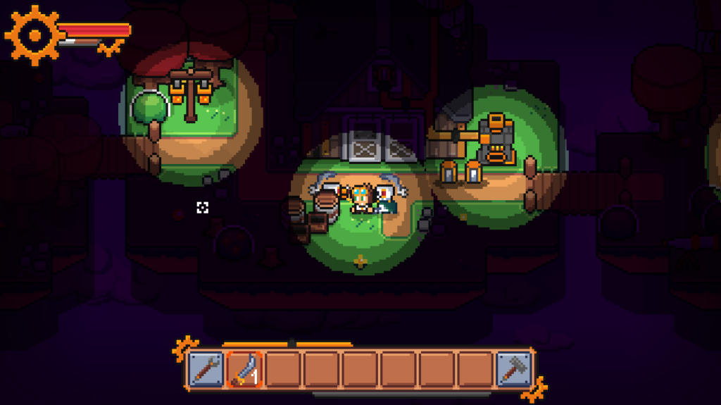 A screenshot of the lighting in Sky Ahoy